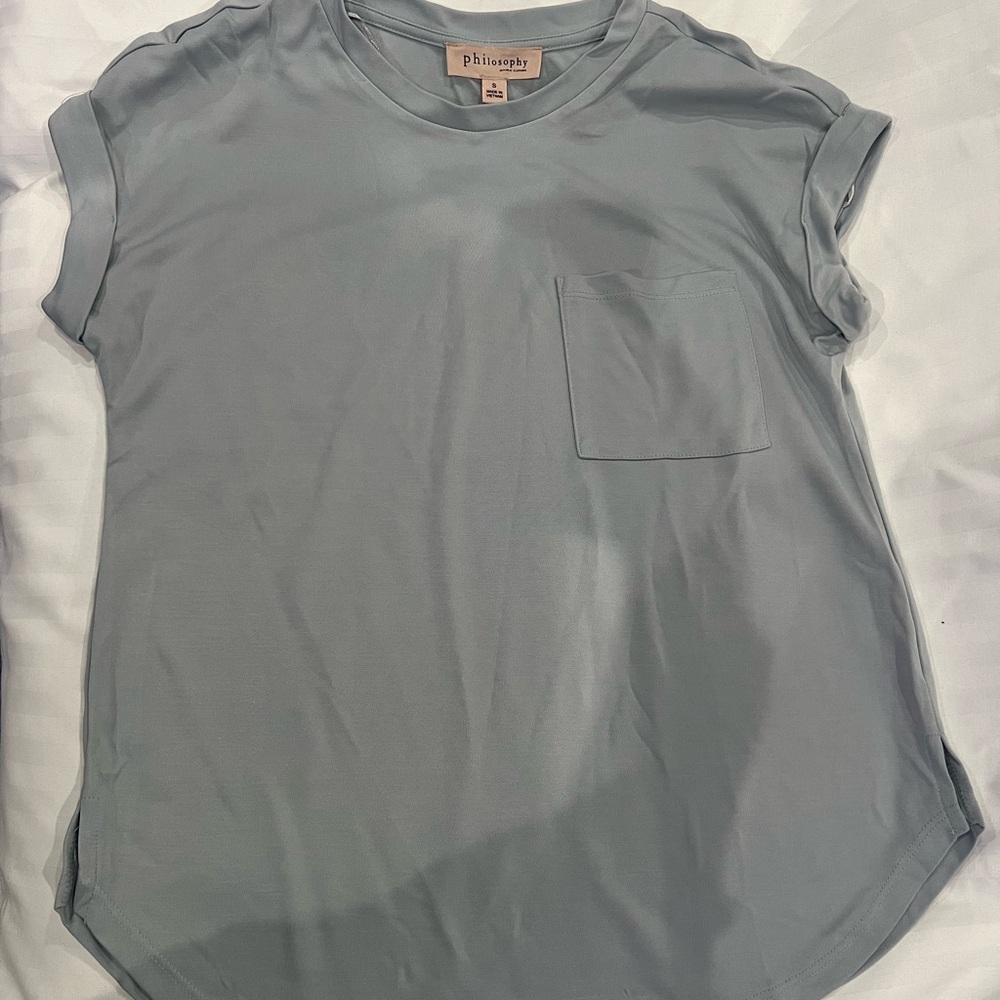 Philosophy Light Blue Short Sleeve Tee